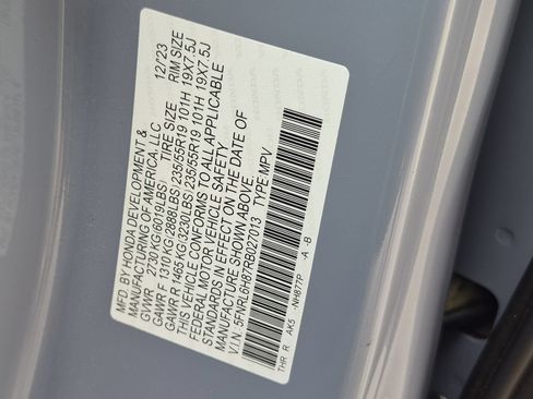 Certified 2024 Honda Odyssey Touring image 20