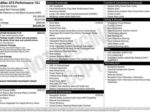 Used 2013 Cadillac ATS Performance w/ Cold Weather Package RWD image 11