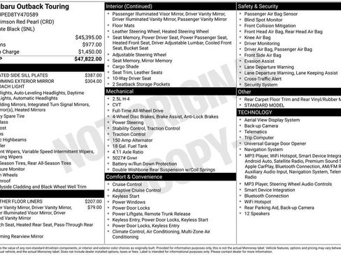 Used 2026 Subaru Outback Touring AWD/4WD image 19
