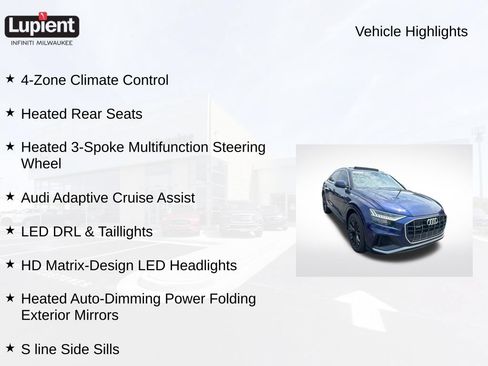 Used 2021 Audi Q8 Premium Plus w/ Premium Plus Package AWD/4WD image 3