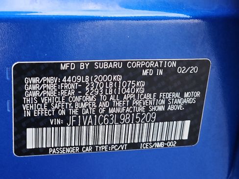 Used 2020 Subaru WRX Premium image 26