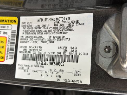 Used 2017 Lincoln MKZ Select w/ Technology Package FWD image 24