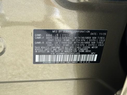 Certified 2026 Subaru Ascent Limited AWD/4WD image 30