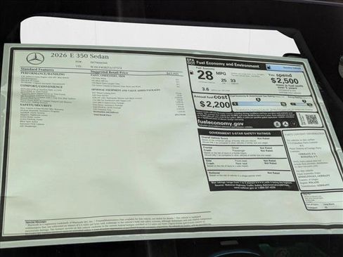 New 2026 Mercedes-Benz E 350 Sedan image 21