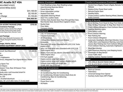 Used 2021 GMC Acadia SLT w/ LPO, Black Accent Package AWD/4WD image 38