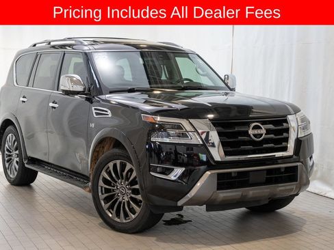 Used 2022 Nissan Armada Platinum w/ Captain's Chairs Package AWD/4WD image 1