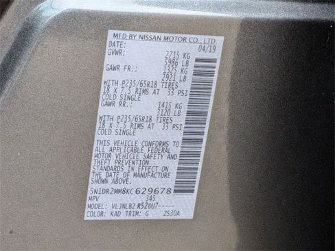 Used 2019 Nissan Pathfinder S image 32