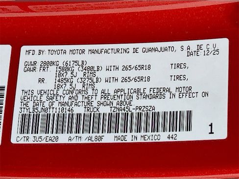 New 2026 Toyota Tacoma TRD Sport image 29