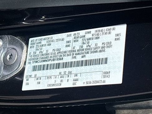 Used 2023 Ford Escape ST-Line w/ Tech Pack #1 FWD image 31