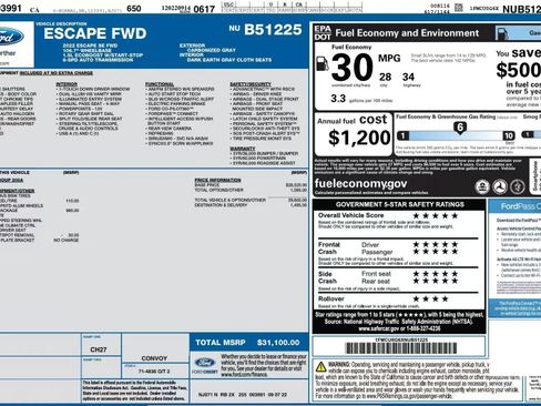 Used 2022 Ford Escape SE w/ Convenience Package FWD image 30