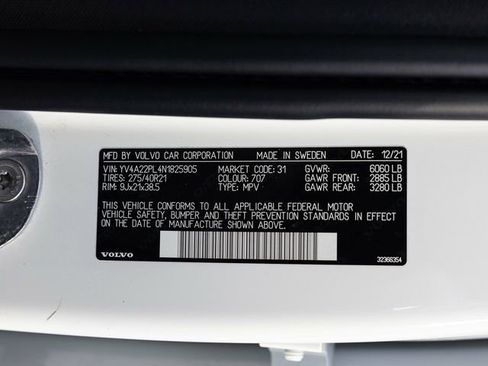 Used 2022 Volvo XC90 T6 Inscription w/ Advanced Package image 85