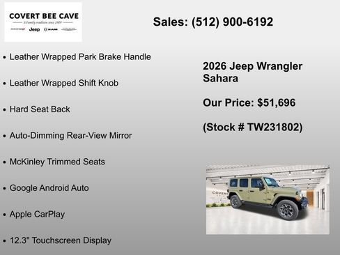 New 2026 Jeep Wrangler Unlimited Sahara AWD/4WD image 30