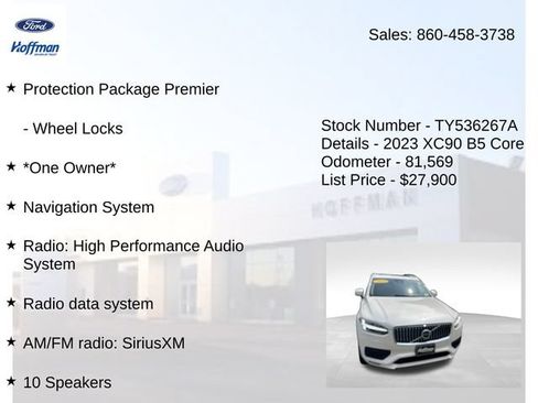 Used 2023 Volvo XC90 B5 Core w/ Protection Package Premier AWD/4WD image 10