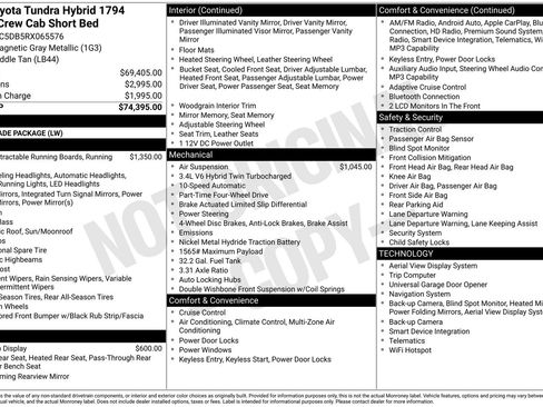 Used 2024 Toyota Tundra 1794 Edition AWD/4WD image 36