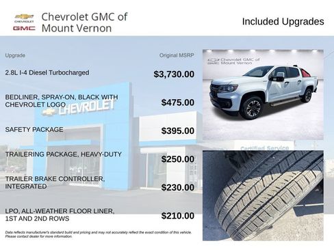 Used 2021 Chevrolet Colorado Z71 w/ Safety Package AWD/4WD image 6