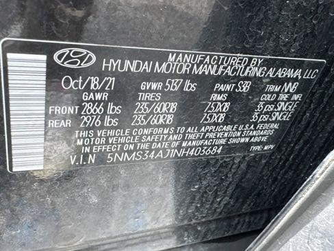 Used 2022 Hyundai Santa Fe SEL w/ Convenience + Premium Package FWD image 33