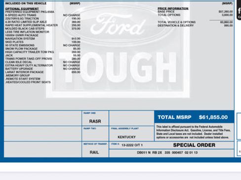 Used 2013 Ford F450 Lariat w/ Lariat Interior Pkg image 44