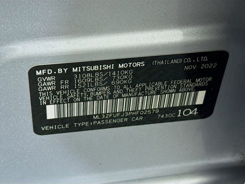Used 2023 Mitsubishi Mirage G4 Black Edition FWD image 37