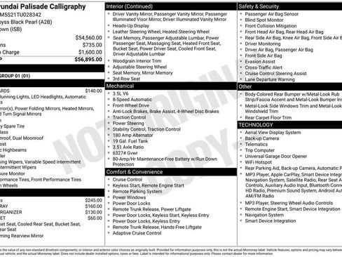 Certified 2026 Hyundai Palisade Calligraphy FWD image 3