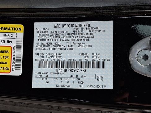 Certified 2024 Ford Mustang GT RWD image 27