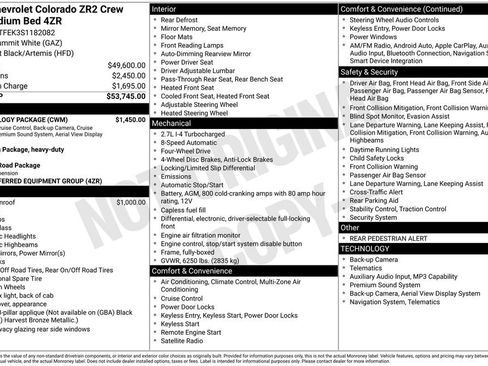 Used 2025 Chevrolet Colorado ZR2 w/ Technology Package image 6