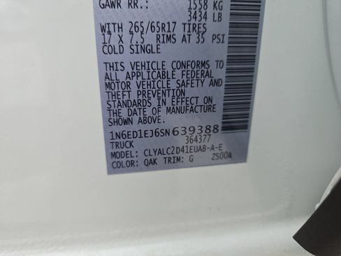 New 2025 Nissan Frontier SV w/ SV Convenience Package RWD image 33
