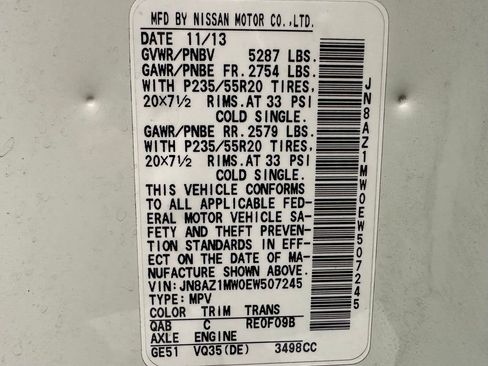 Used 2014 Nissan Murano LE w/ Platinum Edition Package image 11