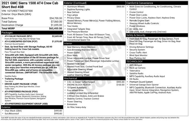 Certified 2021 GMC Sierra 1500 AT4 w/ AT4 Value Package AWD/4WD image 42