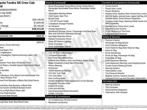 Used 2025 Toyota Tundra SR w/ SR Tow Package AWD/4WD image 31