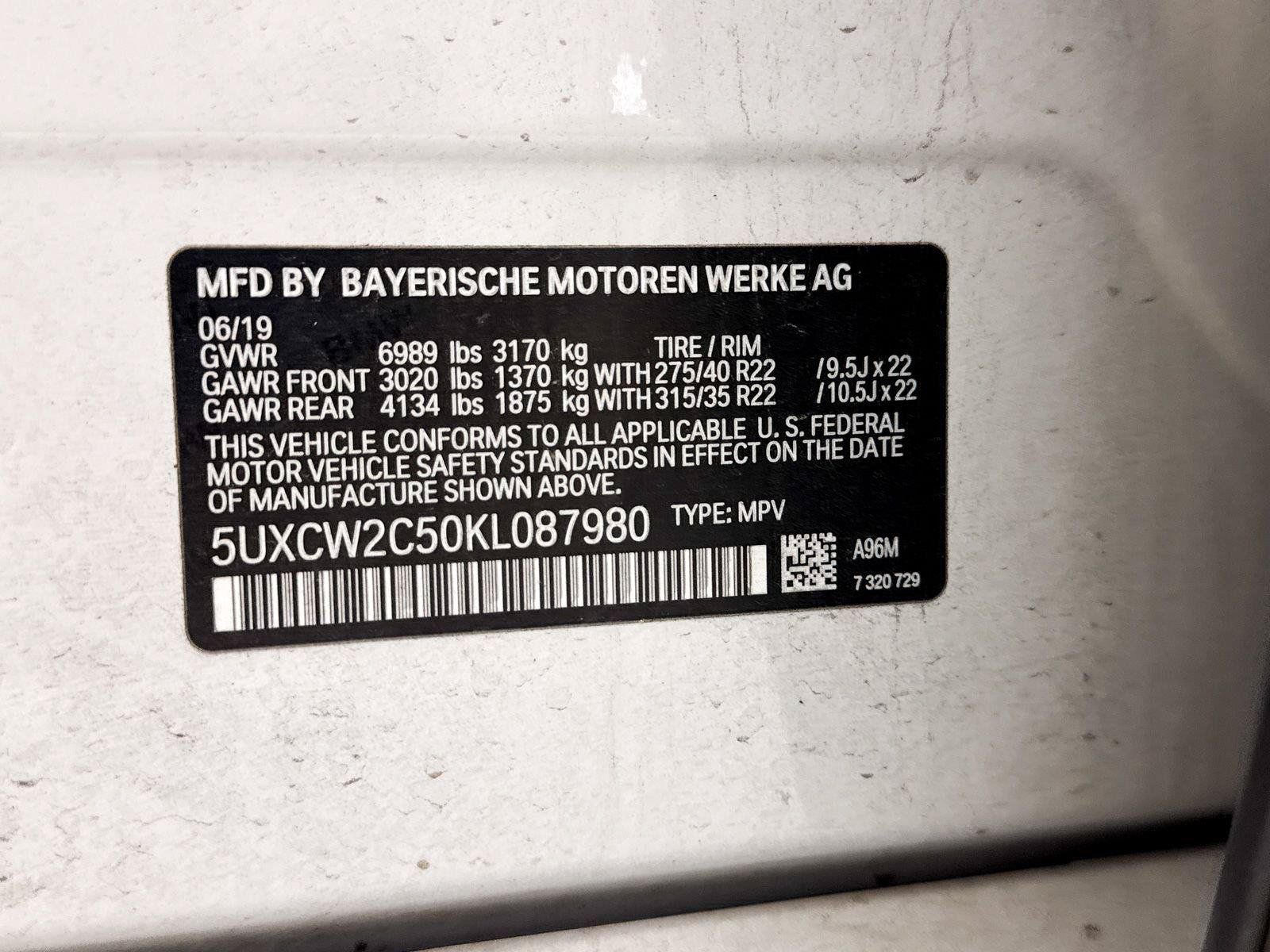 Used 2019 BMW X7 xDrive40i w/ Premium Package AWD/4WD image 42