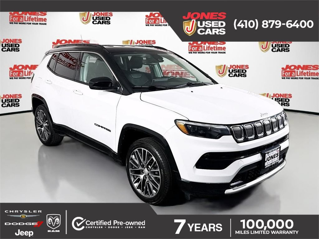 Used 2022 Jeep Compass Limited w/ Elite Group AWD/4WD image 1