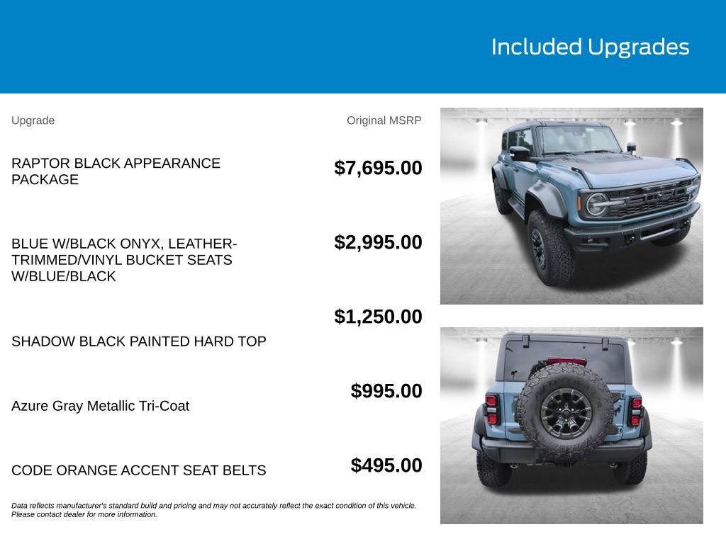 New 2025 Ford Bronco Raptor AWD/4WD image 3