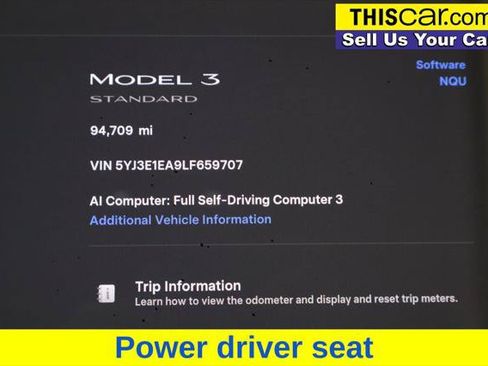 Used 2020 Tesla Model 3 Standard Range Plus RWD image 12