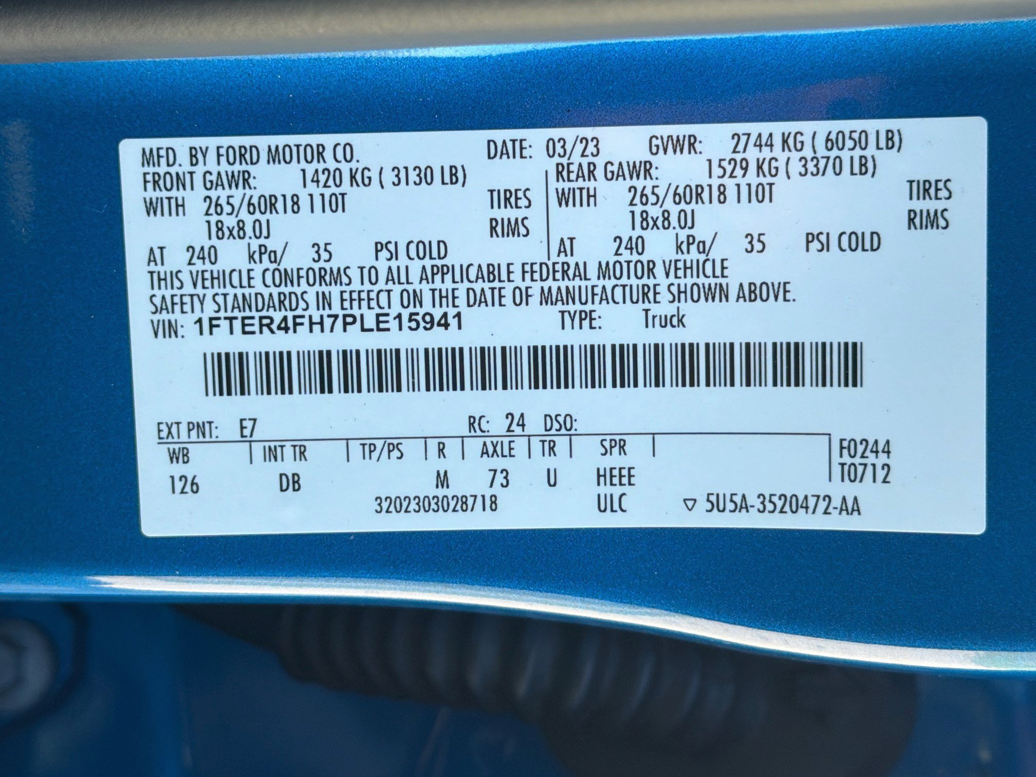 Used 2023 Ford Ranger 4x4 SuperCrew image 31