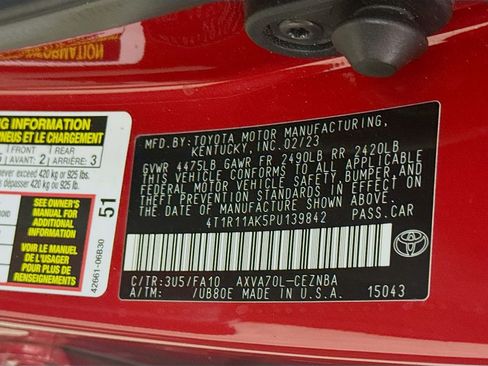 Certified 2023 Toyota Camry LE w/ Convenience Package FWD image 29