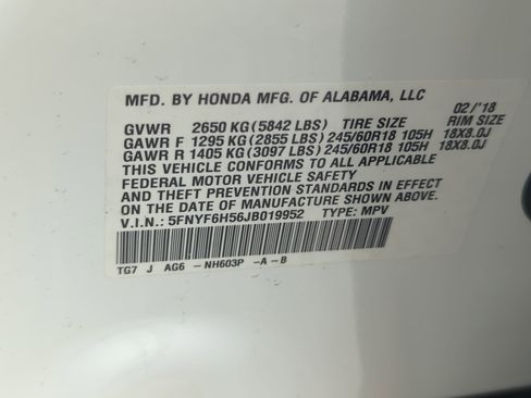 Used 2018 Honda Pilot EX-L image 73