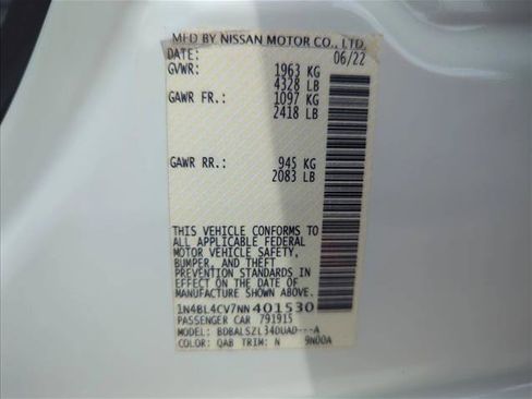 Used 2022 Nissan Altima 2.5 SR w/ Midnight Edition Package FWD image 24