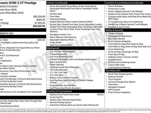 New 2026 Genesis GV80 3.5T Prestige AWD/4WD image 5