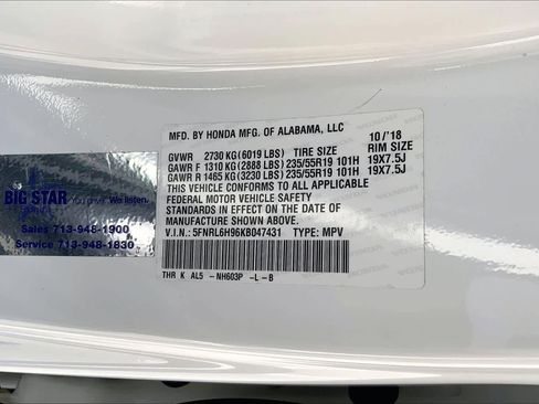 Used 2019 Honda Odyssey Elite image 37