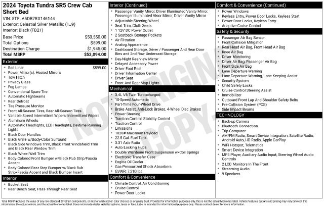 Used 2024 Toyota Tundra SR5 AWD/4WD image 36