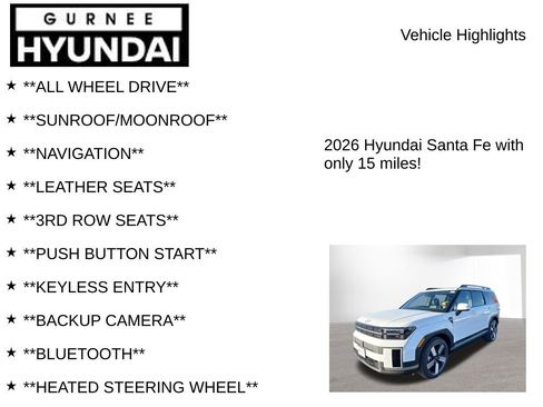 New 2026 Hyundai Santa Fe Limited AWD/4WD image 8
