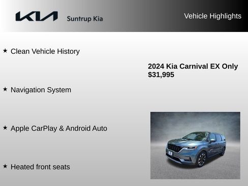 Used 2024 Kia Carnival EX FWD image 8