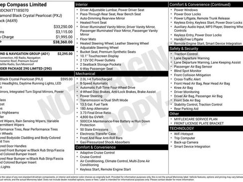 New 2026 Jeep Compass Limited w/ Sun, Sound & Navigation Group AWD/4WD image 6