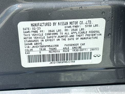 Certified 2023 INFINITI Q50 Luxe w/ Cargo Package AWD/4WD image 34