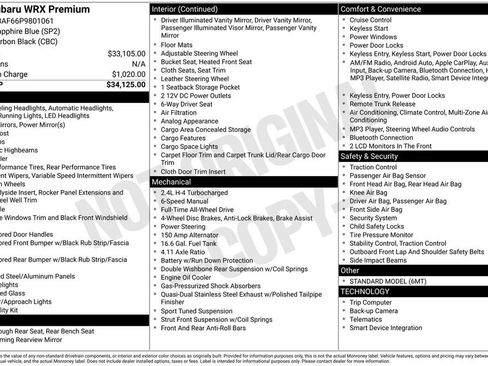 Used 2023 Subaru WRX Premium image 26