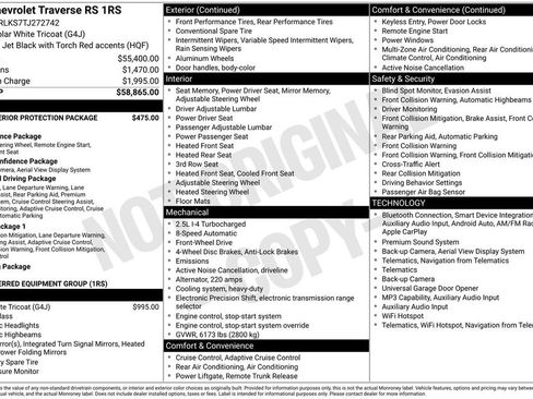 Certified 2026 Chevrolet Traverse RS FWD image 4