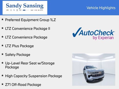 Used 2023 Chevrolet Silverado 1500 LTZ w/ Technology Package AWD/4WD image 7