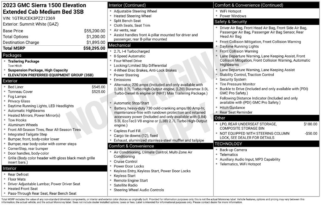 Certified 2023 GMC Sierra 1500 Elevation AWD/4WD image 32