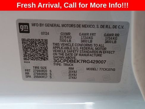 Certified 2024 Chevrolet Silverado 1500 Custom AWD/4WD image 41