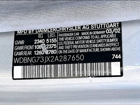 Used 2002 Mercedes-Benz S 55 AMG image 18